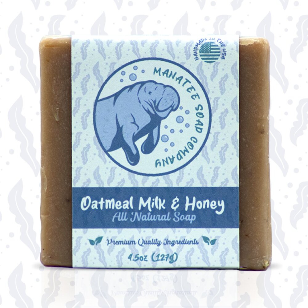 Manatee Soap Co - Oatmeal Milk & Honey All Natural Soap